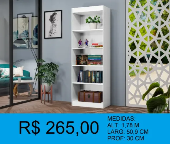 Livreiro reposição - compre hoje e receba amanhã 