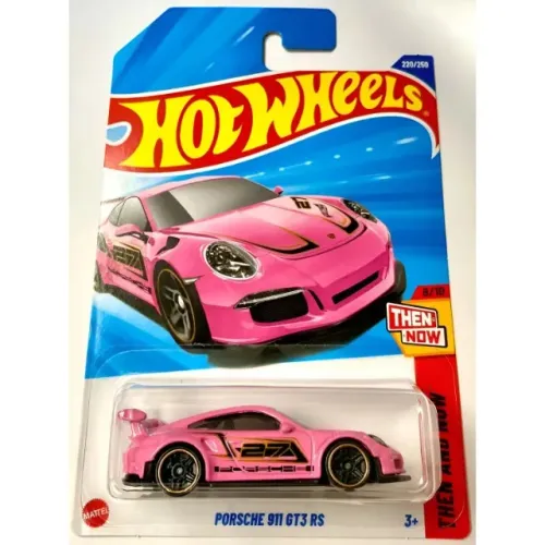 Carrinho Hot Wheels Porsche 911 Gt3 Rs Rosa 220 250 Hot Wheels - Mattel