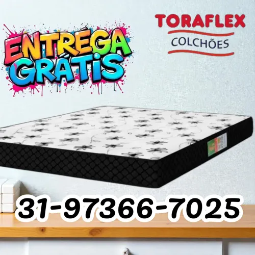 COLCHÃO CASAL NOVOS!!! TORAFLEX POR APENAS $419,90!!!