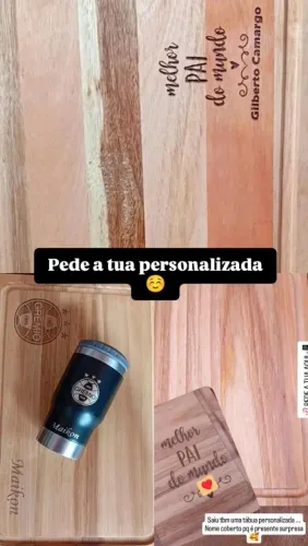 Tábuas personalizadas.