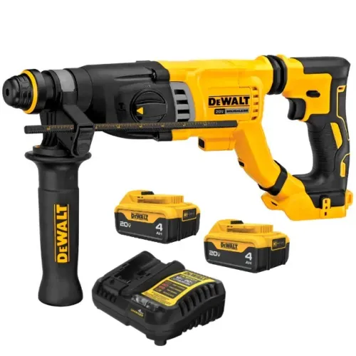 Kit Martelete Perfurador Rompedor Sds Plus 2 Baterias 20V 4Ah XR 3,0J Brushless DeWalt