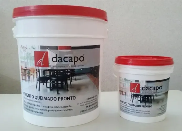 cimento queimado piso 20kg cor Dacapo