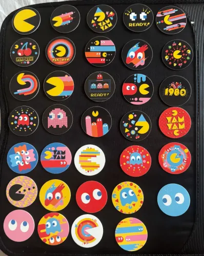 Coleção completa tazos pac man