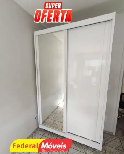 Guarda Roupa 2 Portas e Espelho - Novo e ideal para o Dia a Dia!
