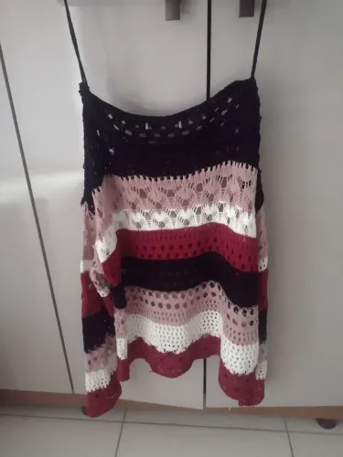 Blusa Crochê Listrada