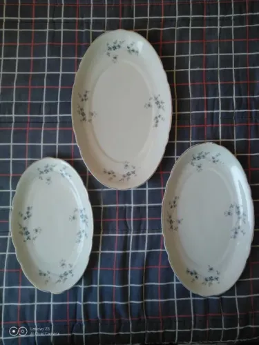 Conjunto de Travessa raríssima da decada de 50, reliquia para colecionador