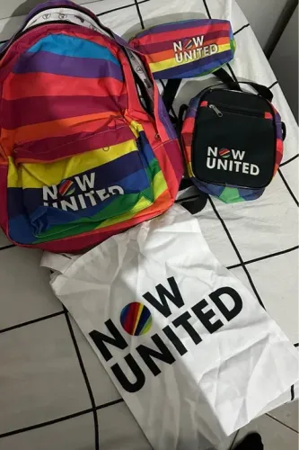 Kit Now United - Mochila, Estojo, Bolsa e Ecobag