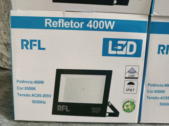 Refletor LED 400W IP67 - Iluminação Potente e Durável