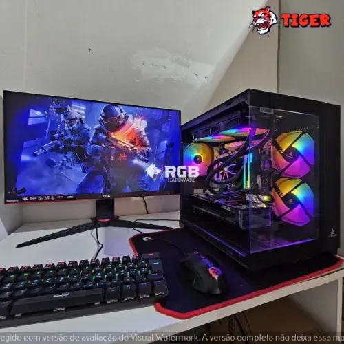 Pc Gamer Completo Novo - Ryzen 7 5700X3D + RTX 5060 8GB + RAM 32GB + SSD M.2 NVMe 1TB