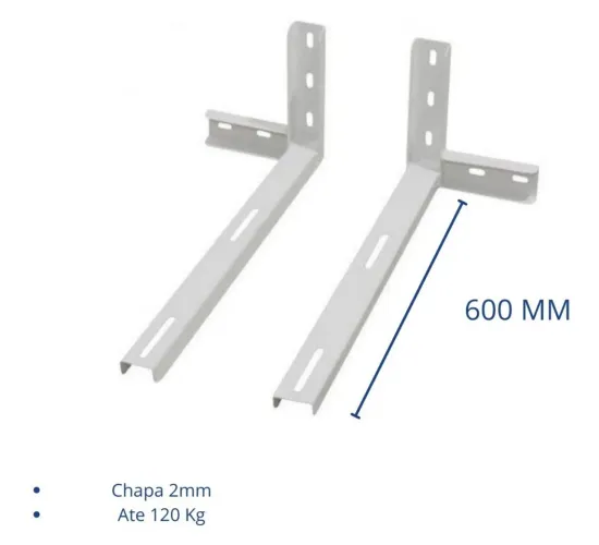 Kit Suportes 600mm Condensadora até 105kg