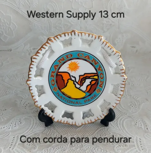 Pratinho Decorativo Em Porcelana Com Grand Canyon National Park Souvenir