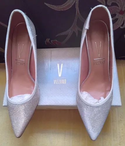 SCARPIN  PRATA VIZZANO
