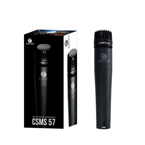 Microfone Unidirecional com Cabo CSMS 57 - BK