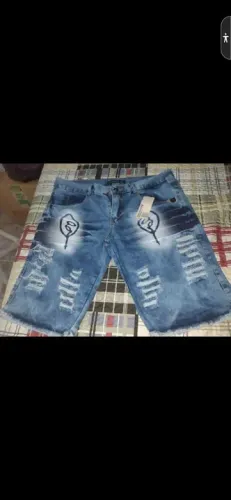Shorts Jeans Masculino Destruído