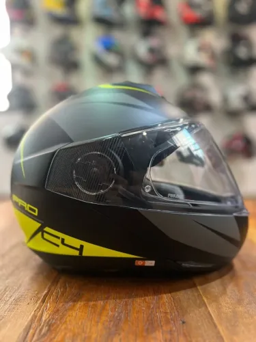 Capacete Schuberth C4 Pro C/pinlock Preto/amarelo Tam : 58