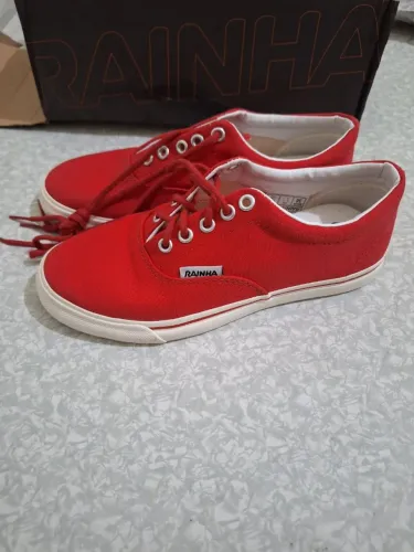 Tênis Rainha Casual Mont Car Jr. - Juvenil (vermelho n°36)