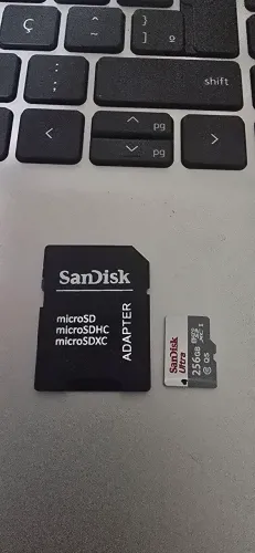 MicroSD Sandisk Ultra 256GB com adaptador