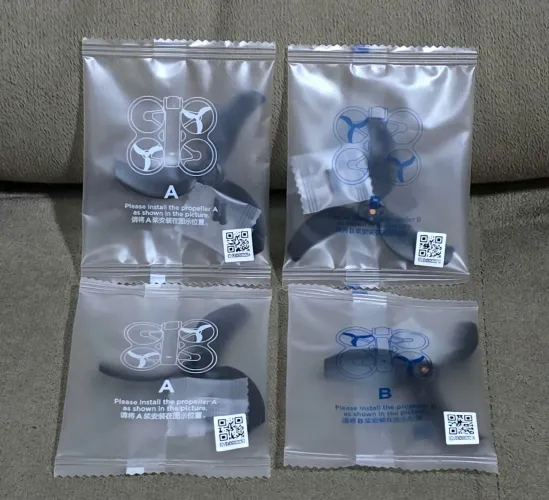 KIT COMPLETO DE HÉLICES ORIGINAIS PARA O DRONE DJI AVATA 2 TIRADO DE UM AVATA 2 LACRADO