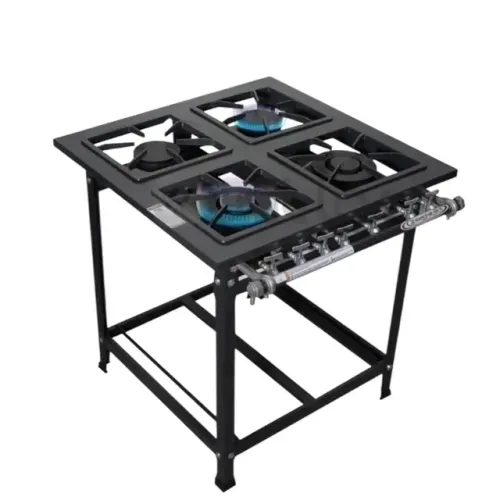 FOGÃO INDUSTRIAL A GÁS BAIXA PRESSÃO 4 BOCAS P7 QM ATIVO