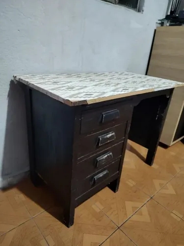 Mesa Escrivaninha Escritório Madeira com gavetas