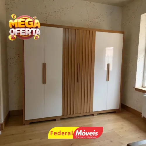 Guarda Roupas 6 Portas 4 Gavetas Solicite Catálogo 