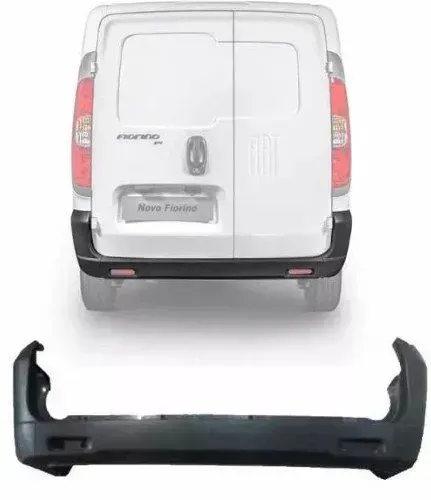 Parachoque Fiorino 2011 a 2020 Traseiro Preto