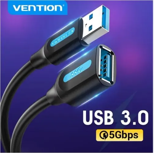 Extensor USB 3.0  5GB/s - 3 Metros - PC - PS3 - PS4 - PS5 - XBOX -  Macho/Fêmea - Original