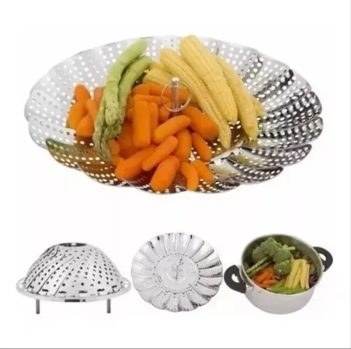Cesto de cozimento a vapor inox tbm fruteira