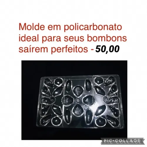 Forma para chocolate NOVA em policarbonato