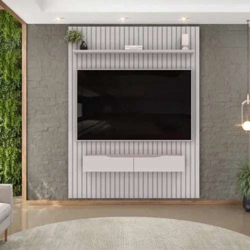 Painel ripado com bancada 183cm 