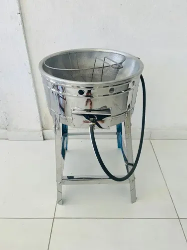 Fritadeira Industrial em Aço Inox - Nova!
