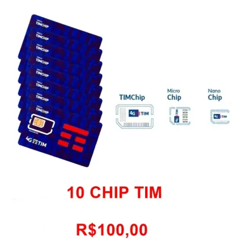 10 Chip Tim por R$100,00