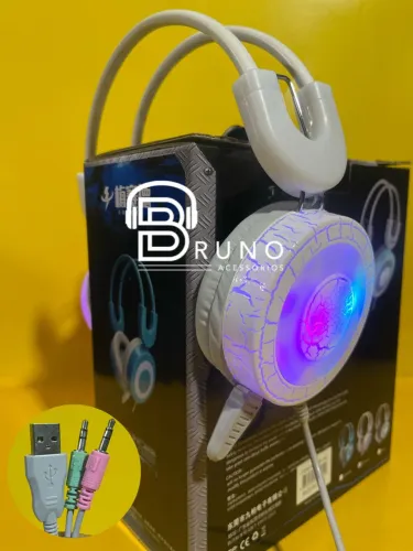 Headset Gamer com Iluminação LED - Novo