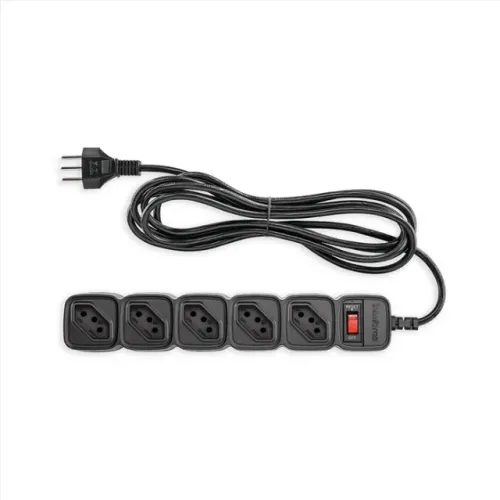 Protetor Eletrônico Intelbras 5 Tomadas, EPE 205+ Preto Bivolt