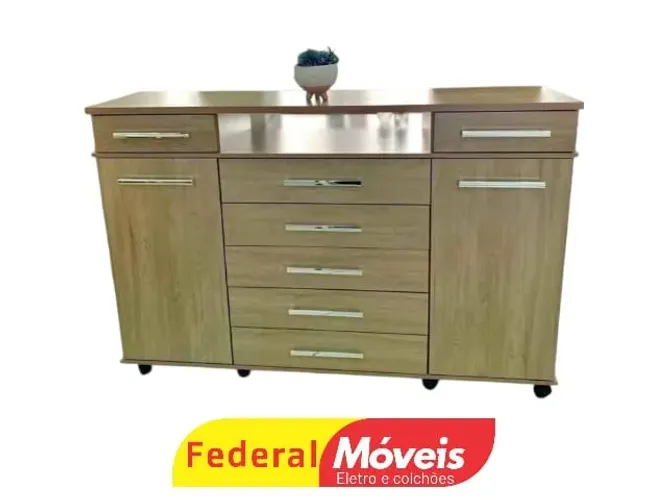 Cômoda 7 Gavetas 2 Portas Promoção