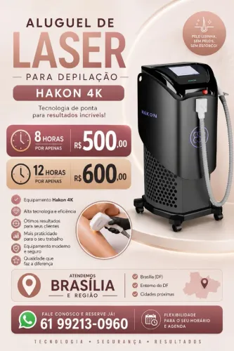 Alguel de Laser para depilação