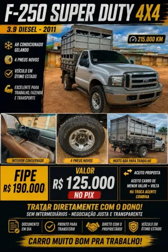 Ford F-250 XLT 3.9 4X4 CD TB Diesel 2011