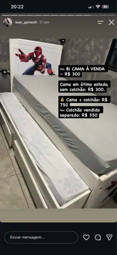 Bi cama infantil a venda