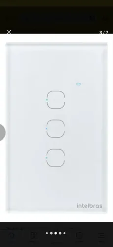 Interruptor toch smart 3 teclas