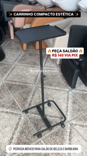 Carrinho Auxiliar de Estética Ozônio Compacto em Promoção