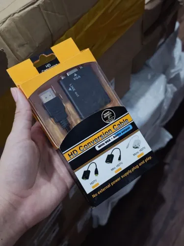 R$36,00 Conversor HDMI para VGA ( com saída de Áudio)