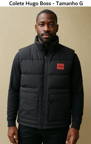 Colete Hugo Boss Masculino Tam G Estiloso