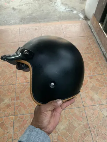 Capacete Aberto Preto Fosco 60