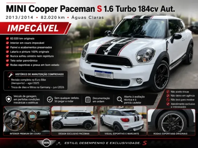 Mini Cooper Paceman S 1.6 16V 184cv Aut. 2013