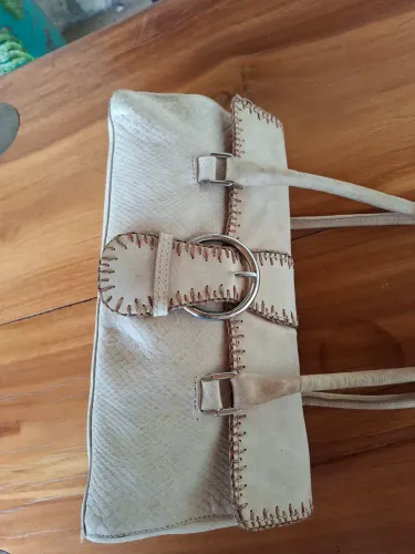 Bolsa vintage Luz da Lua em couro