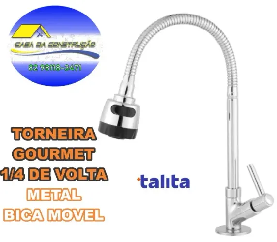TORNEIRA BICA ALT GOURMET SLIM MESA 1/4 TALITA