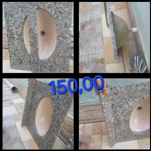 Vendo pia de granito com cuba de banheiro 