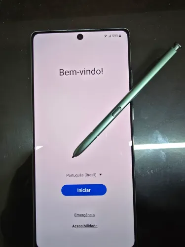 Celular smartphone Galaxy note20 praticamente zerado
