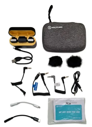 Hollyland Lark M1 Duo - Estado de Novo + Acessórios Extras