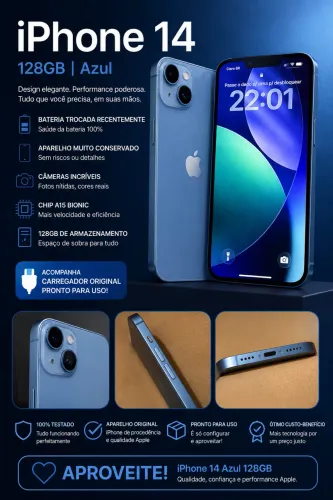 iPhone 14 Azul 128GB